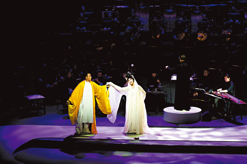 ◆唐明皇與楊貴妃的愛情故事，終在此劇中圓滿。