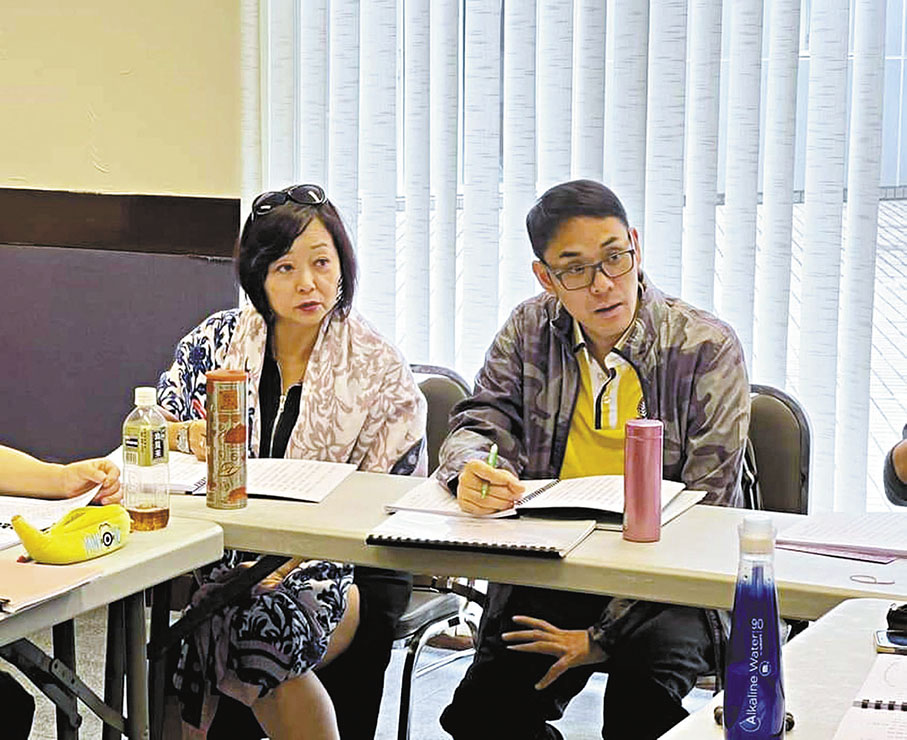 ◆林寶珠和梁兆明。