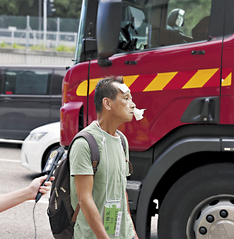 ◆受傷送院的巴士乘客林先生。
