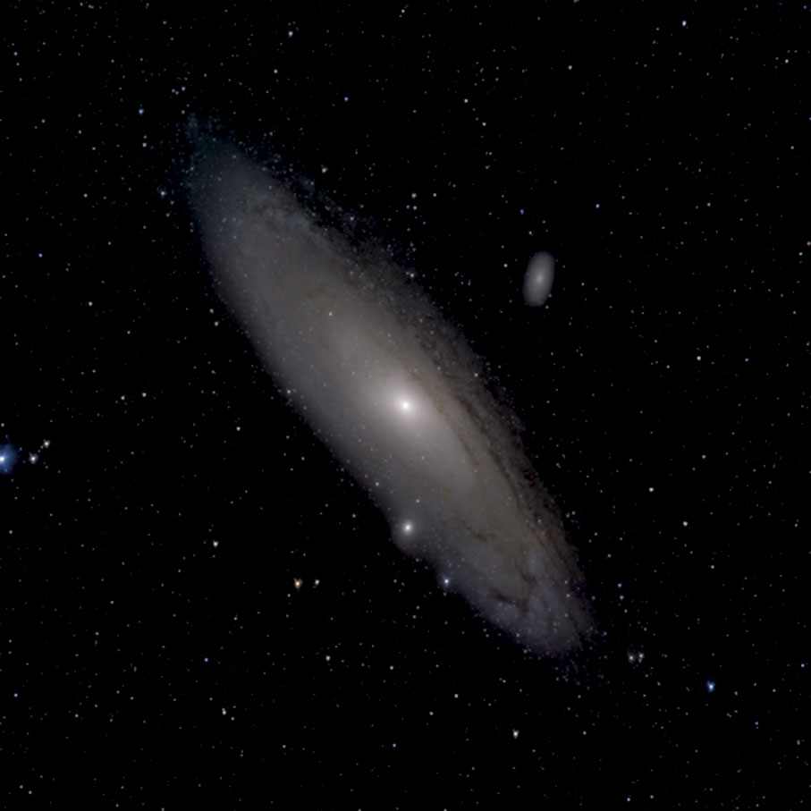 ◆墨子巡天望遠鏡拍攝的仙女座星系首光圖像。 香港文匯報北京傳真