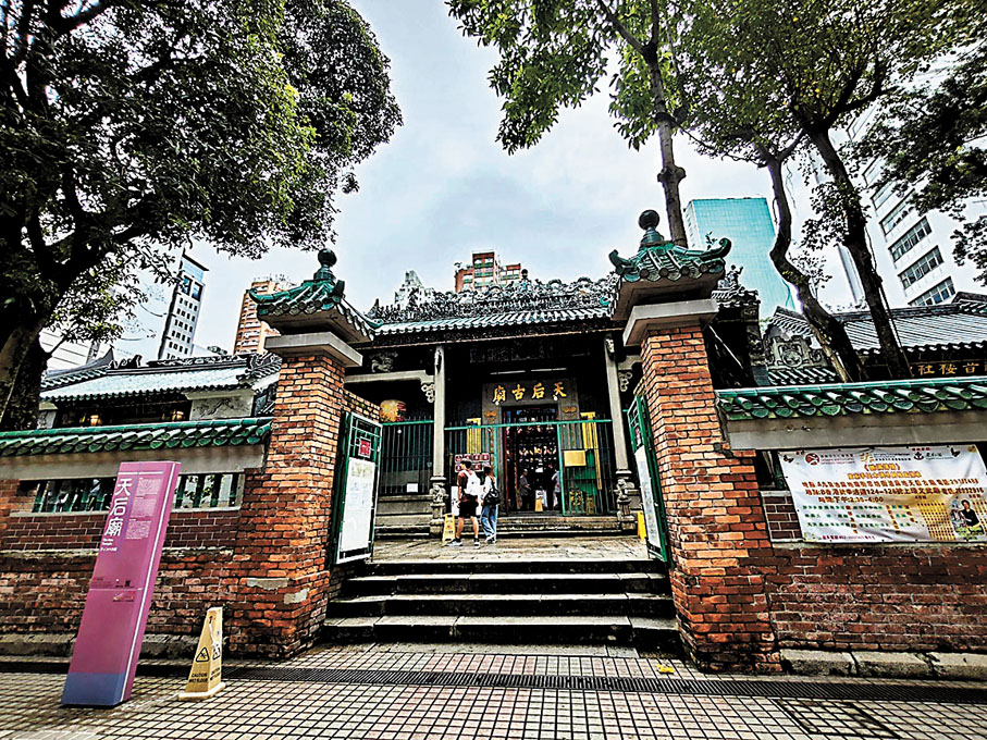 ◆一級歷史建築「天后古廟」也坐落於油麻地。