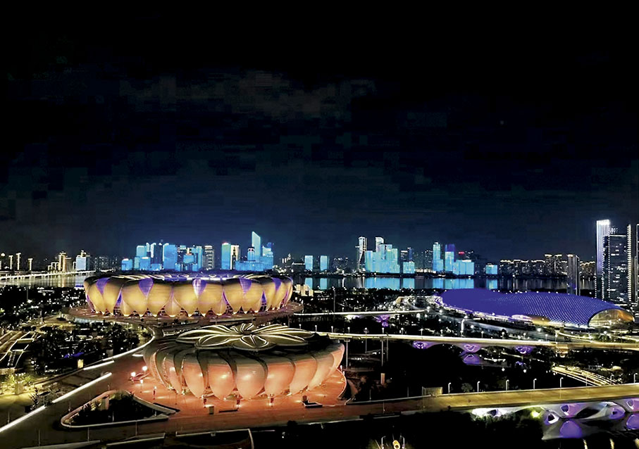 ◆錢江新城燈光秀