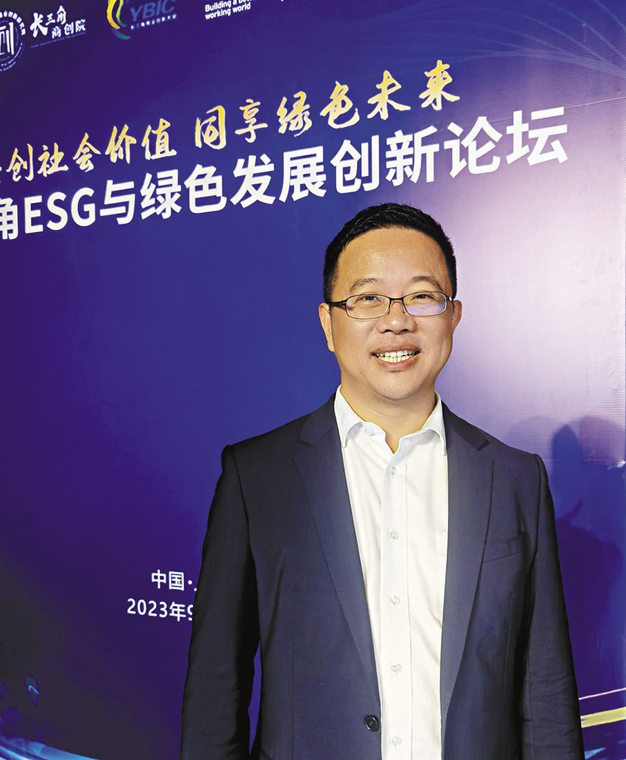 ◆ 湯哲輝預料兩三年後內地主板、創業板等將有望增補披露ESG的強制要求。記者章蘿蘭 攝