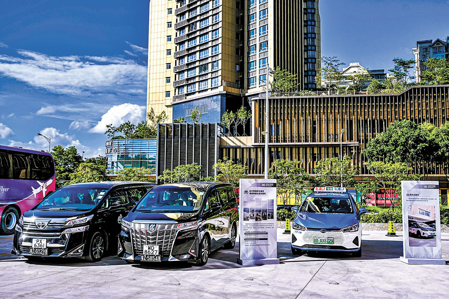 ◆深港城市候機樓可提供跨境商務車、城市出租車等服務。香港文匯報記者郭若溪  攝