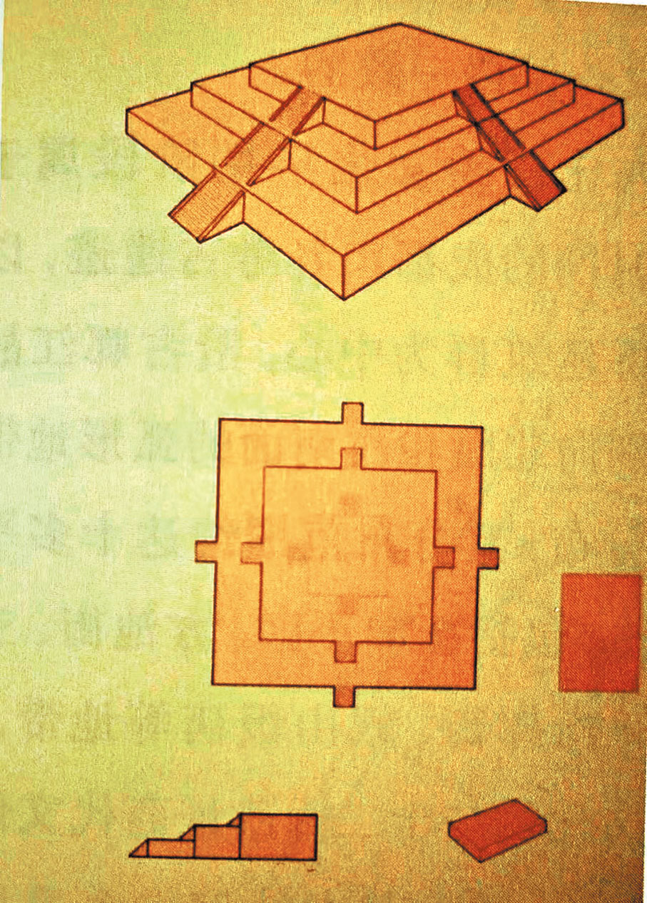 ◆圖八：羊子山土台結構圖。