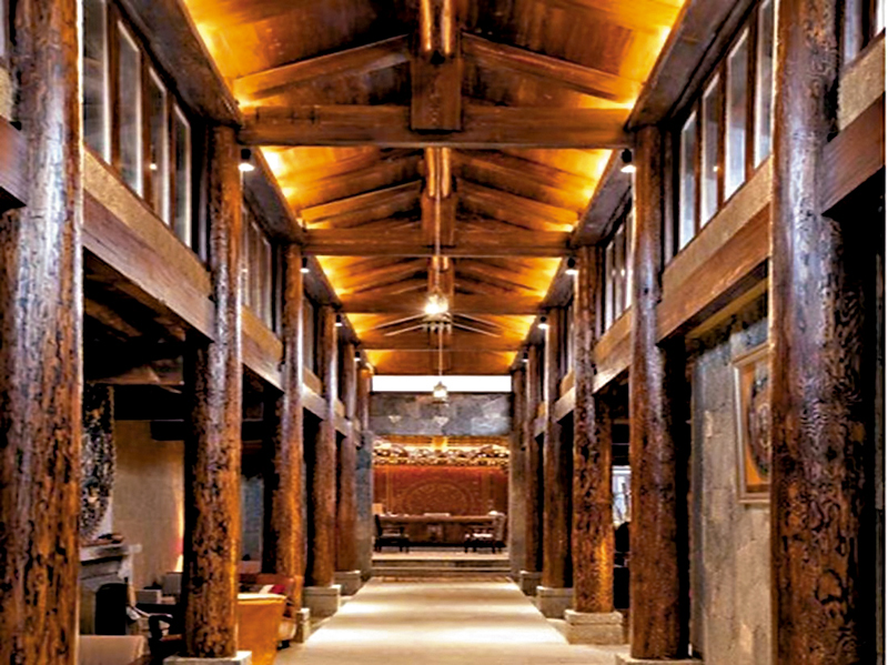 ◆獨克宗「乃倉」民宿。 作者供圖