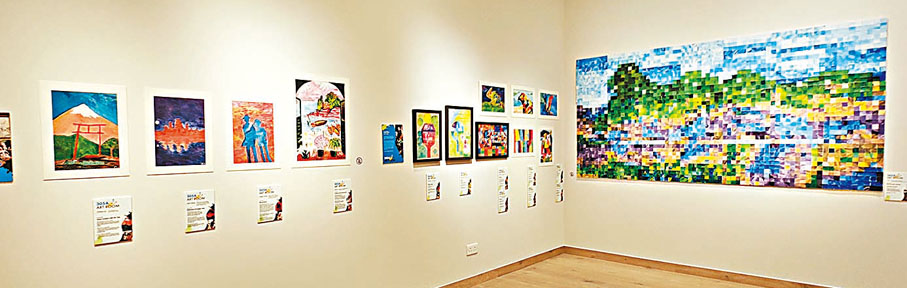 ◆商場內設有很多藝術創作展示空間