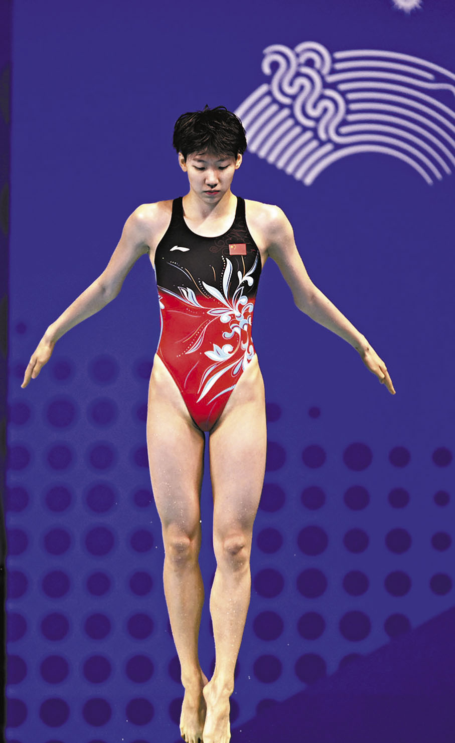 ◆李亞傑在比賽中。 新華社