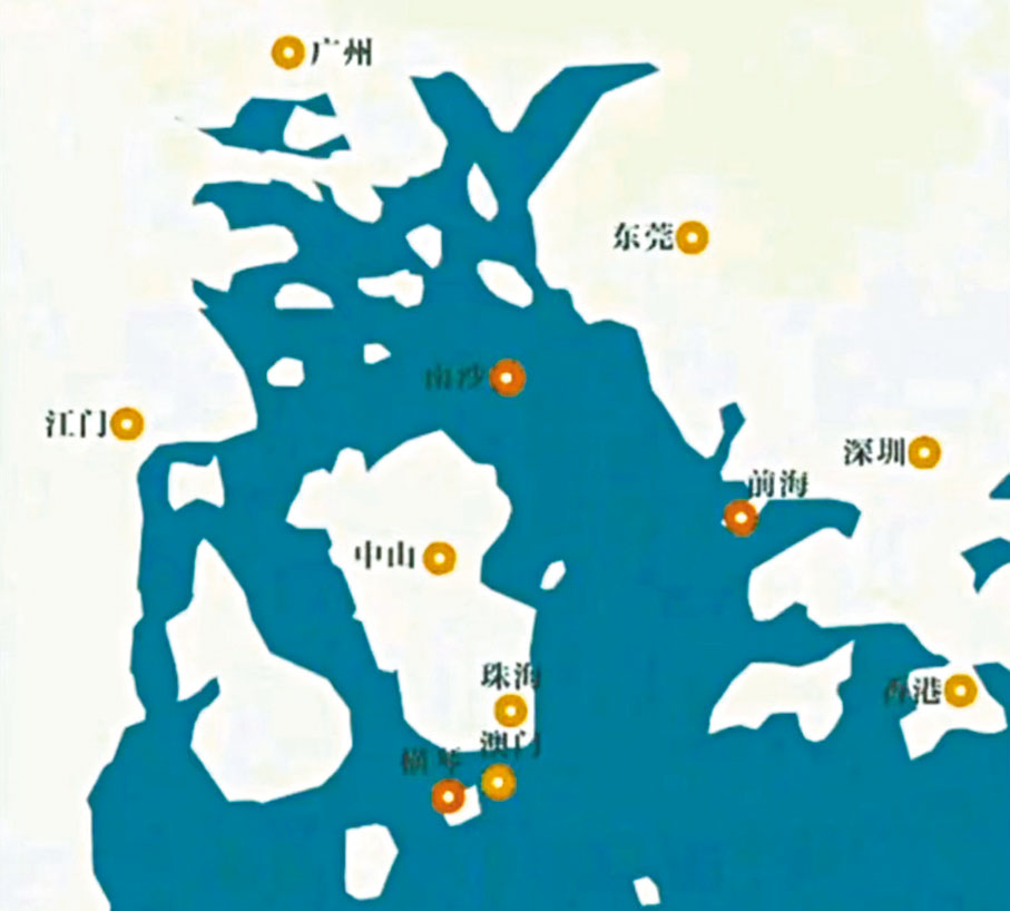 ◆南宋時期的珠江入海口。 作者供圖