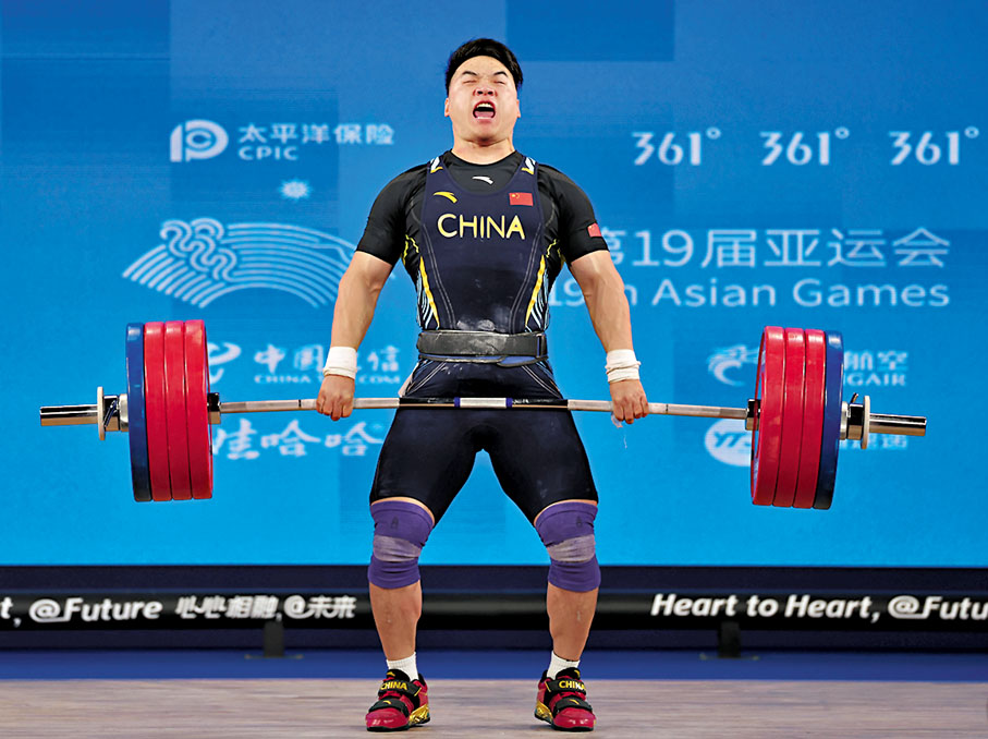 ◆田濤在比賽中。  新華社