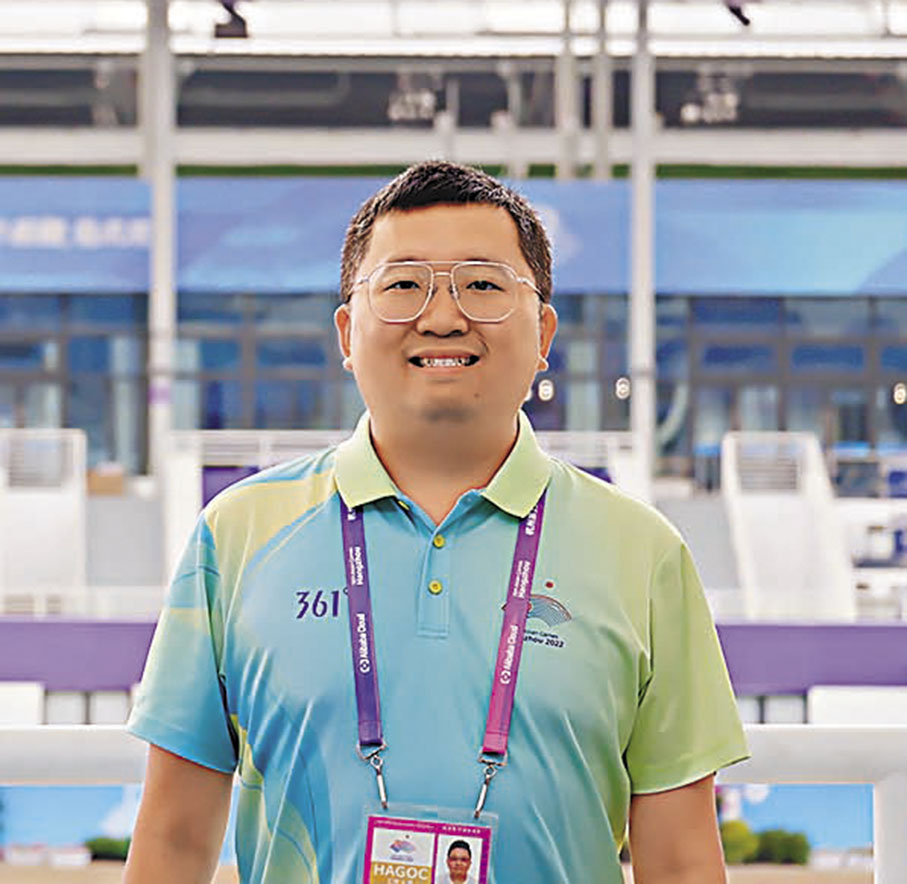 ◆林浩峰參與杭州亞運會志願服務。  網上圖片