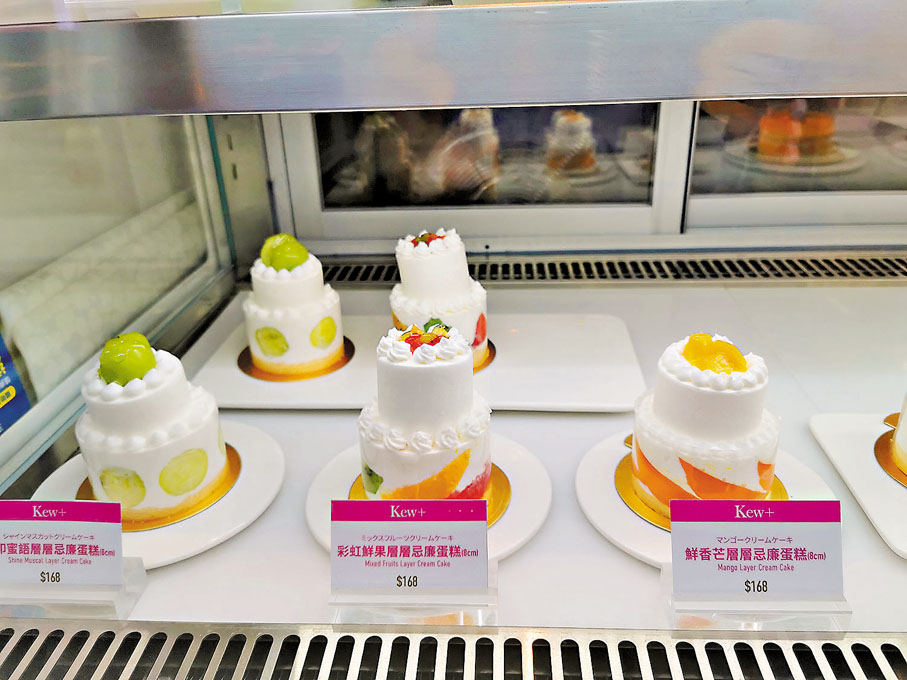 ◆龔嘉欣打造的系列蛋糕。