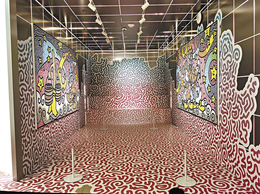 ◆原作展內布滿藝術家個性涂鴉