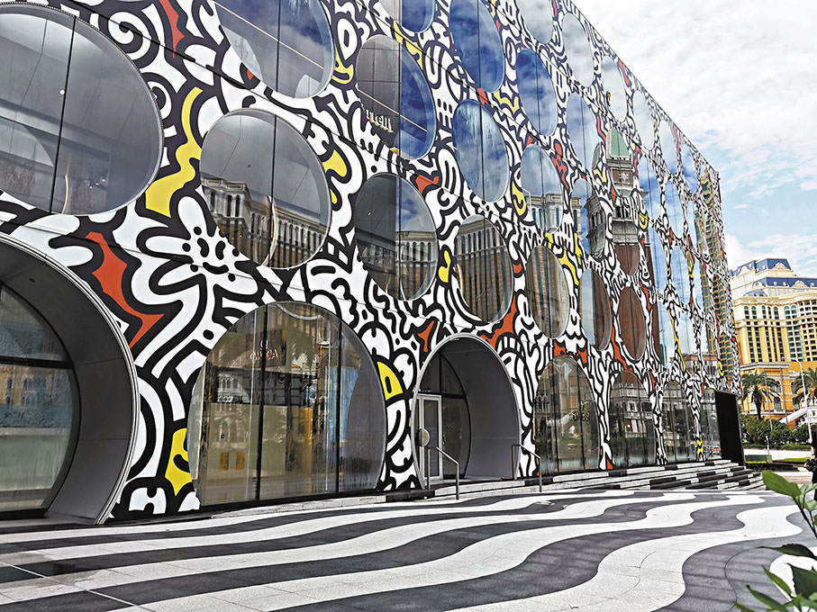 ◆The Showroom外牆的Mr Doodle塗鴉