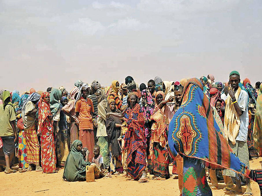 ◆ 受旱災影響的東非民眾。 網上圖片