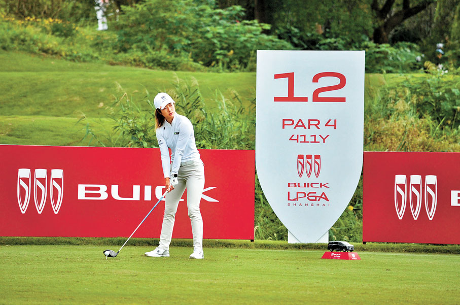 ◆劉鈺首輪交出68桿，並列第三。香港文匯報記者夏微  攝