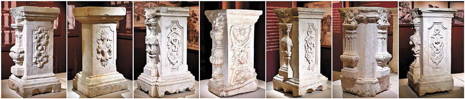 ◆10月13日，「圓明園石柱回歸展暨2023北京公眾考古季」開幕式在北京圓明園博物館舉行。展覽集中展示七件圓明園流失石柱文物，呈現了中國流失文物追索返還工作的最新成果。 新華社