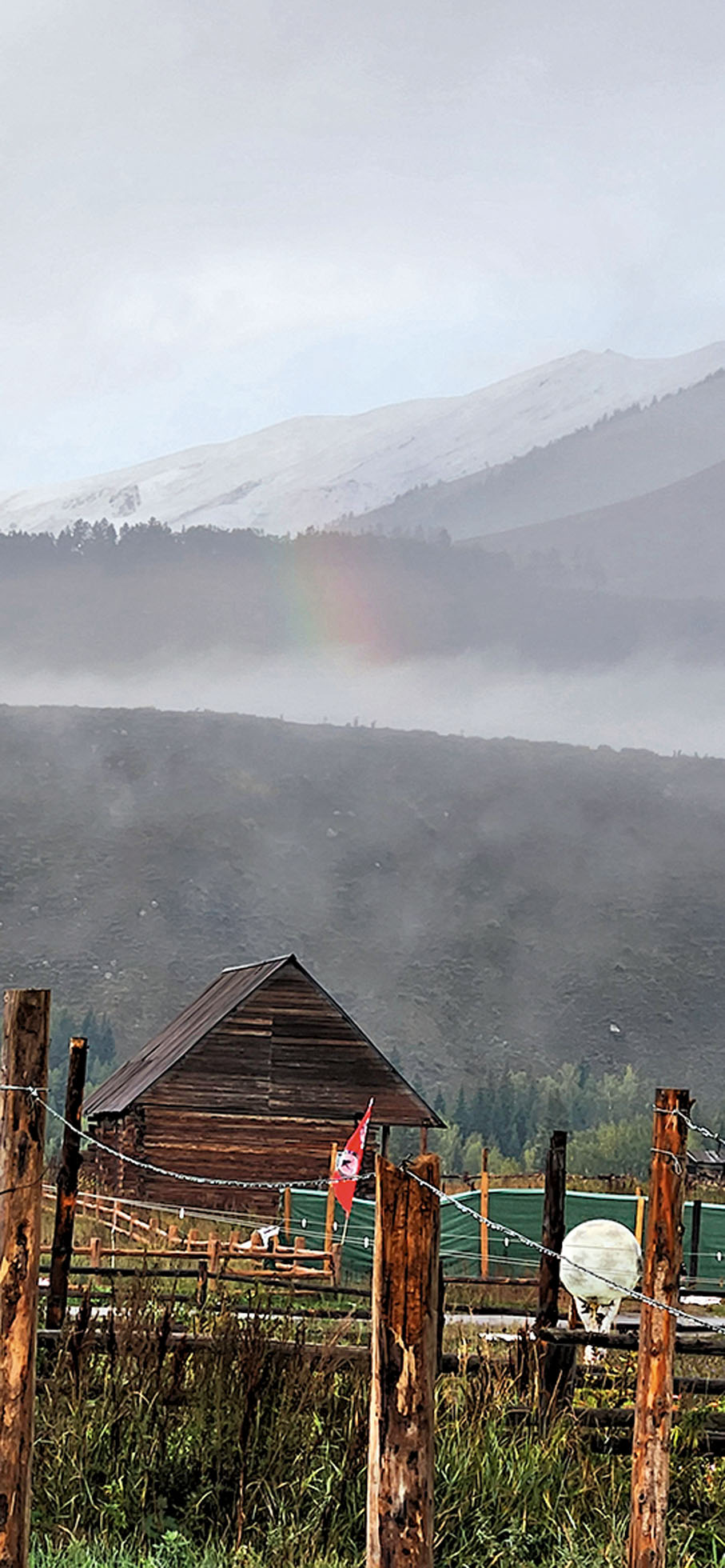 ◆禾木晨曦的彩虹。