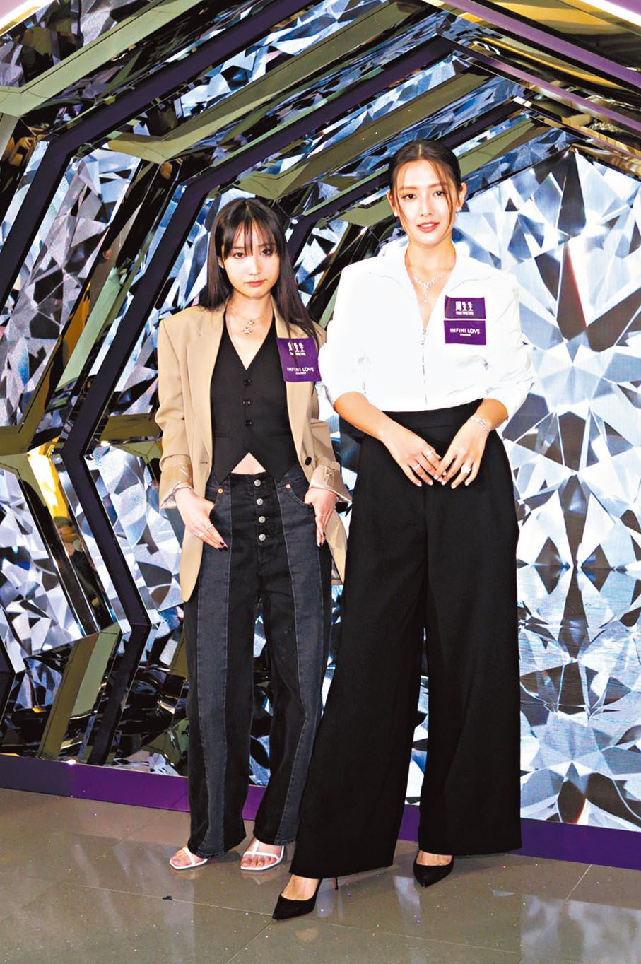 ◆譚旻萱(右)與張蔓莎早前分別到澳洲及巴黎旅遊。