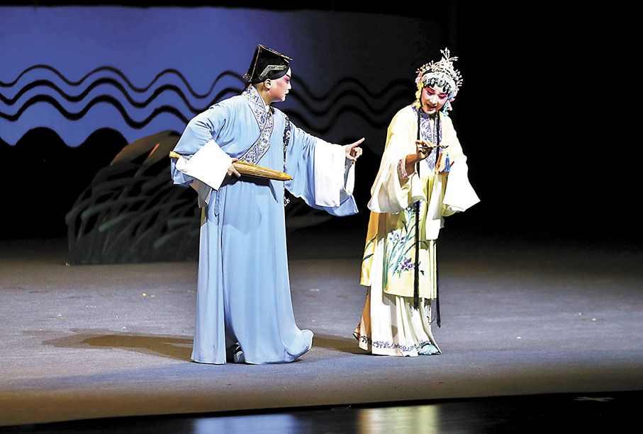 ◆飾演王十朋和錢玉蓮的贛劇演員獻上精彩的表演。