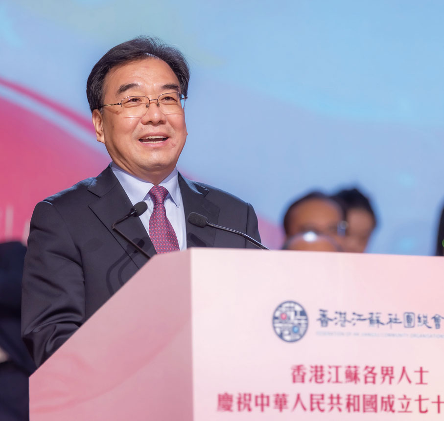 ◆江蘇省委書記、省人大常委會主任信長星致辭。