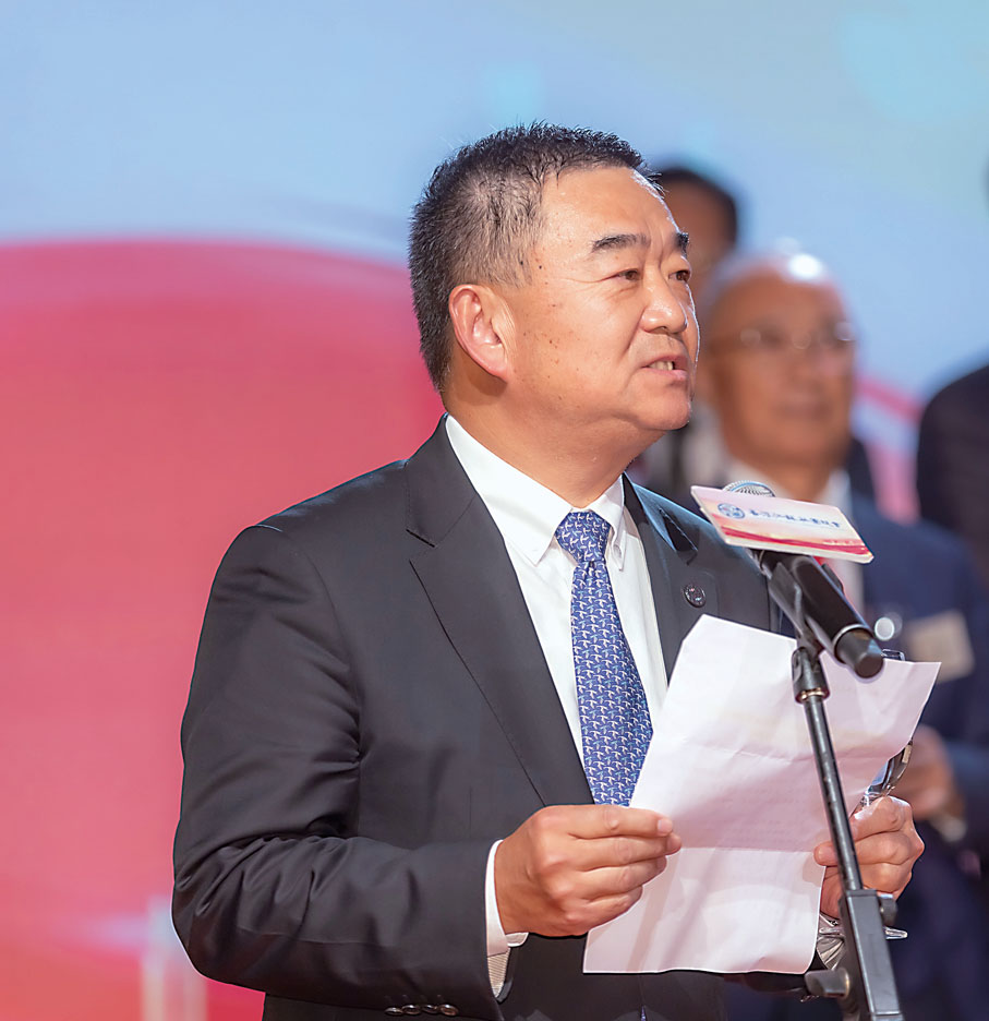 ◆香港江蘇社團總會會長姚茂龍致辭。