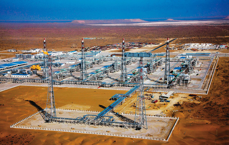 ◆ 土庫曼斯坦阿姆河天然氣項目是中亞天然氣管道的主力氣源地。