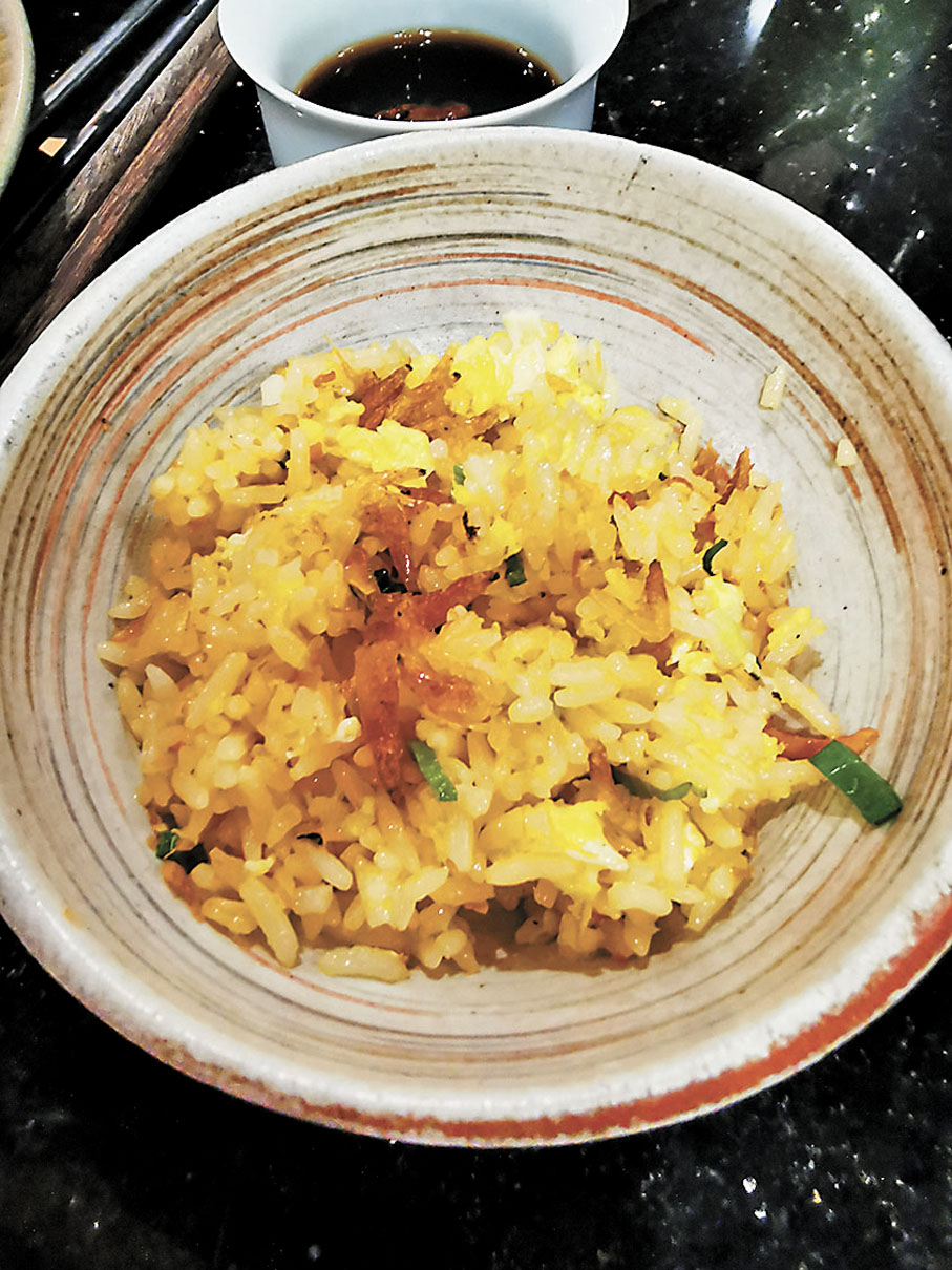 ◆蟹粉櫻花蝦炒五常米飯