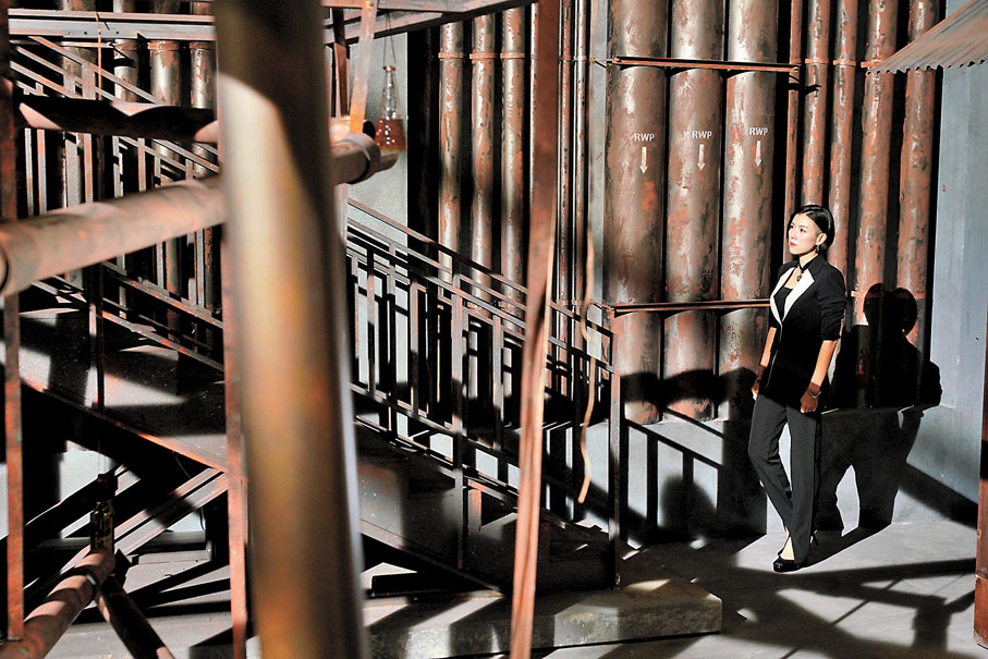 ◆水管大廈是梁祝愛情象徵的重要地標，設計相當複雜用心 。