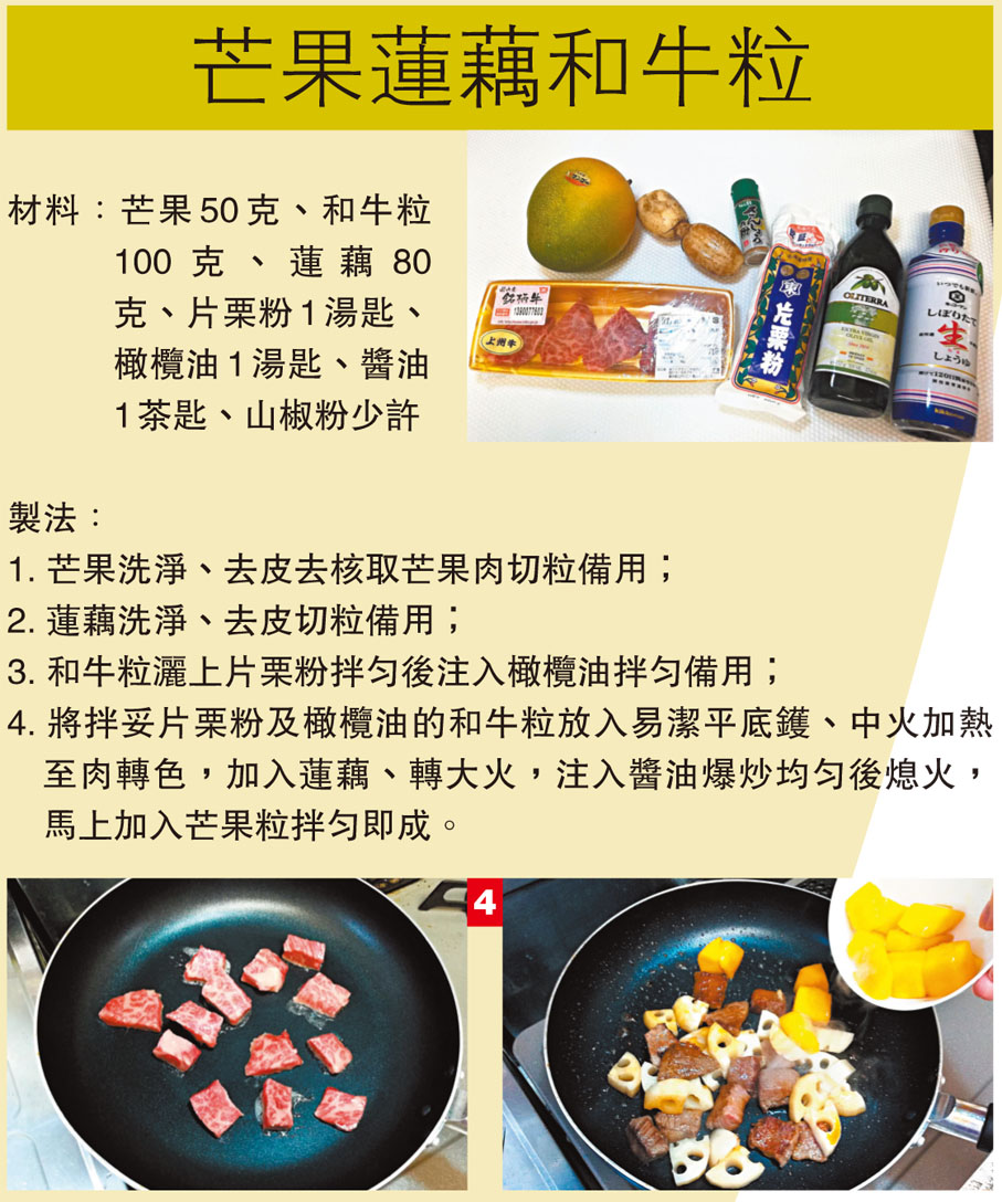 芒果蓮藕和牛粒