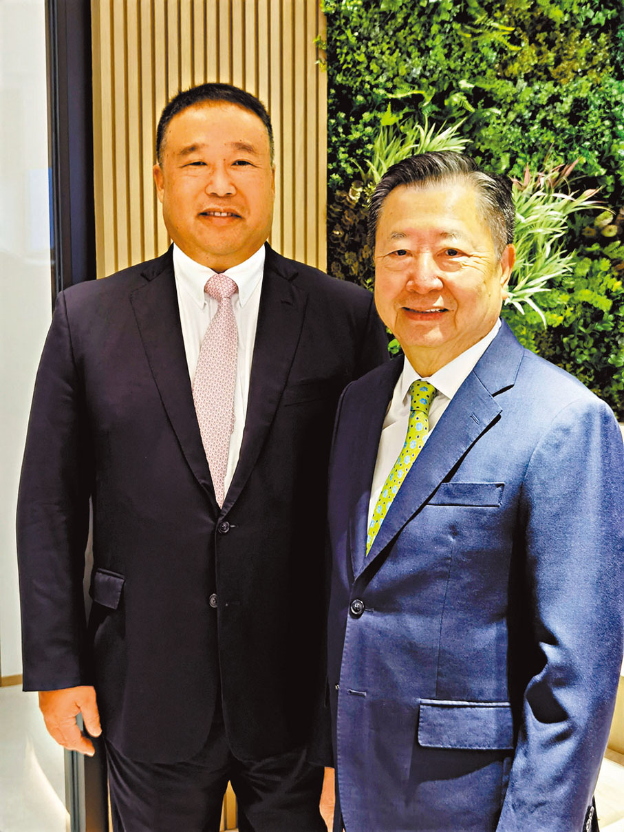 ◆金源發展集團主席林烔熾(右)及副主席兼行政總裁林世豪。