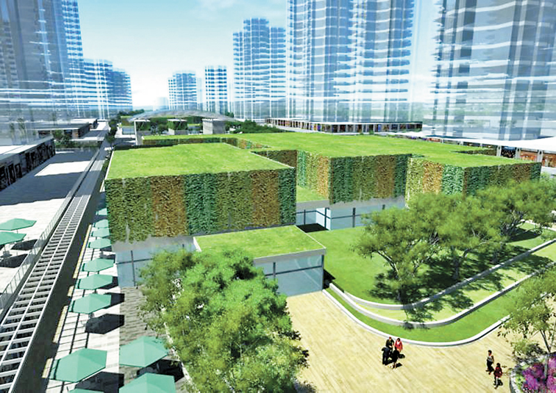 ◆ 北環線古洞站構想圖。 資料圖片