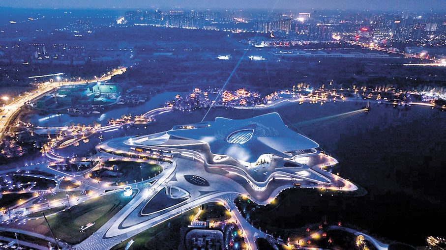 ◆外形似星雲的成都科幻館。