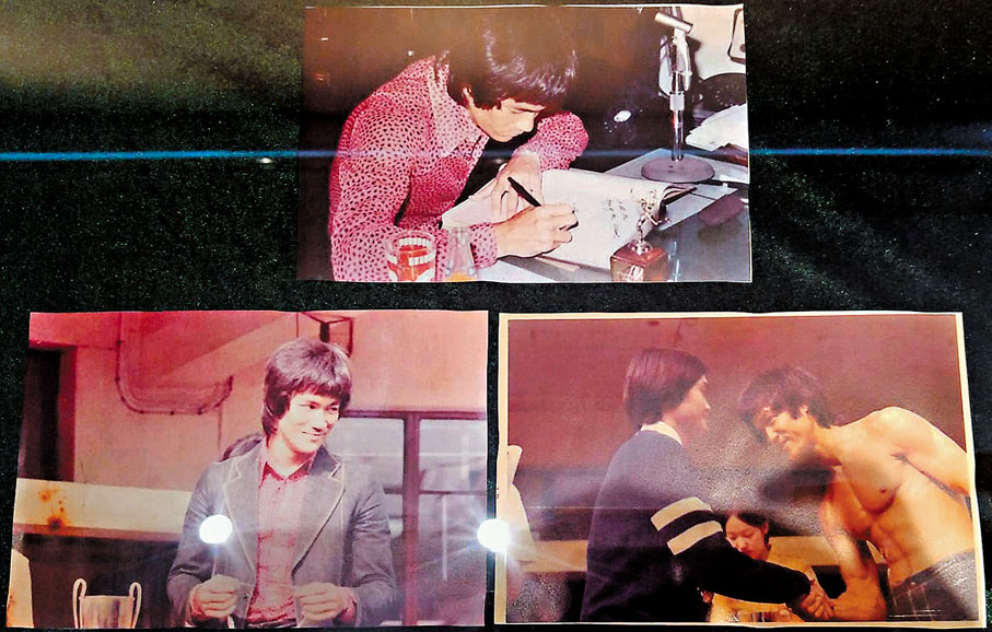 ◆ 1973年2月28日，李小龍回到母校九龍聖芳濟書院擔任陸運會頒獎嘉賓。 作者供圖