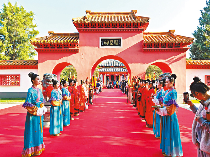 ◆河南南陽祭拜醫聖張仲景先師大典現場。 資料圖片