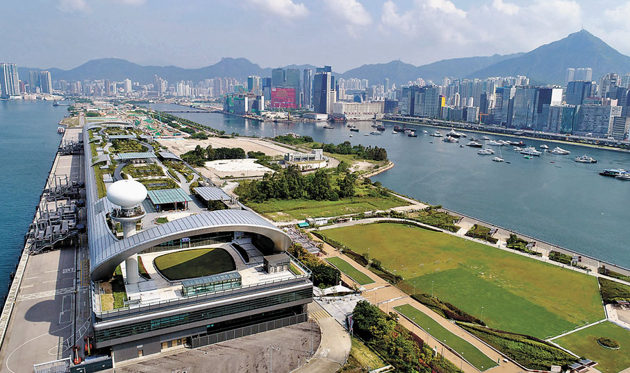 ◆楊潤雄指出，會審視啟德郵輪碼頭的未來發展。圖為啟德郵輪碼頭。資料圖片