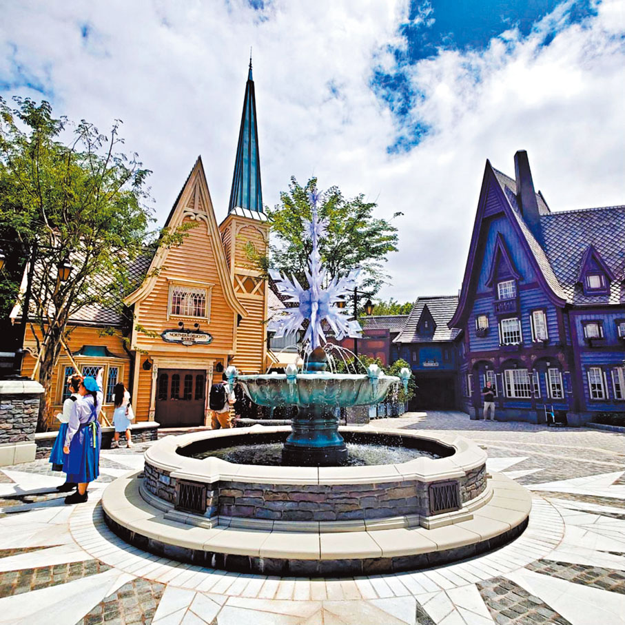 ◆帶有雪花元素的友誼噴泉