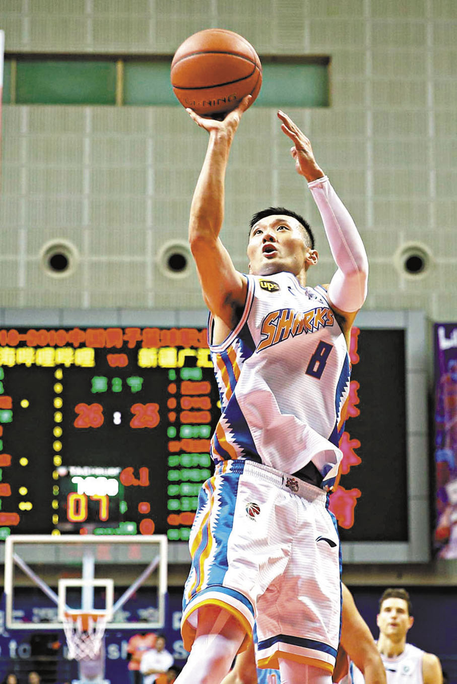 ◆劉煒於2018-2019賽季為上海出戰CBA。 資料圖片