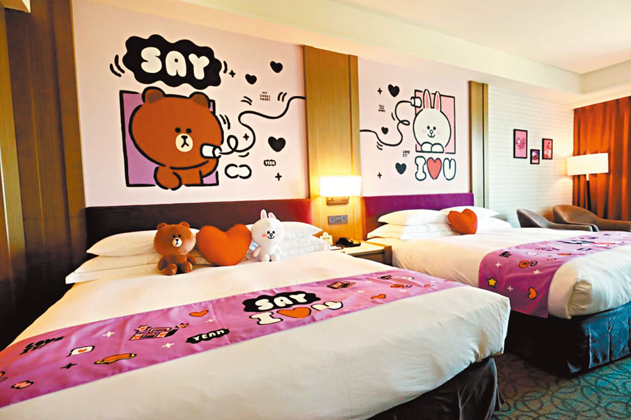 ◆住呢款LINE FRIENDS主題房有公仔送。