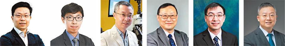 ◆6名「中銀科創獎」得獎者，左起： 賈佳亞、黃兆麟、唐晉堯、張志輝、區文浩、羅夏樸。