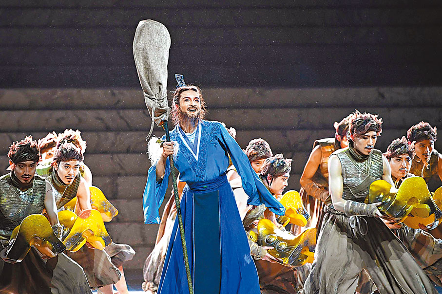 ◆ 圖為舞劇中的張騫形象。 資料圖片