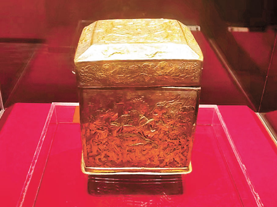 ◆法門寺博物館藏鎏金四天王盝頂銀寶函