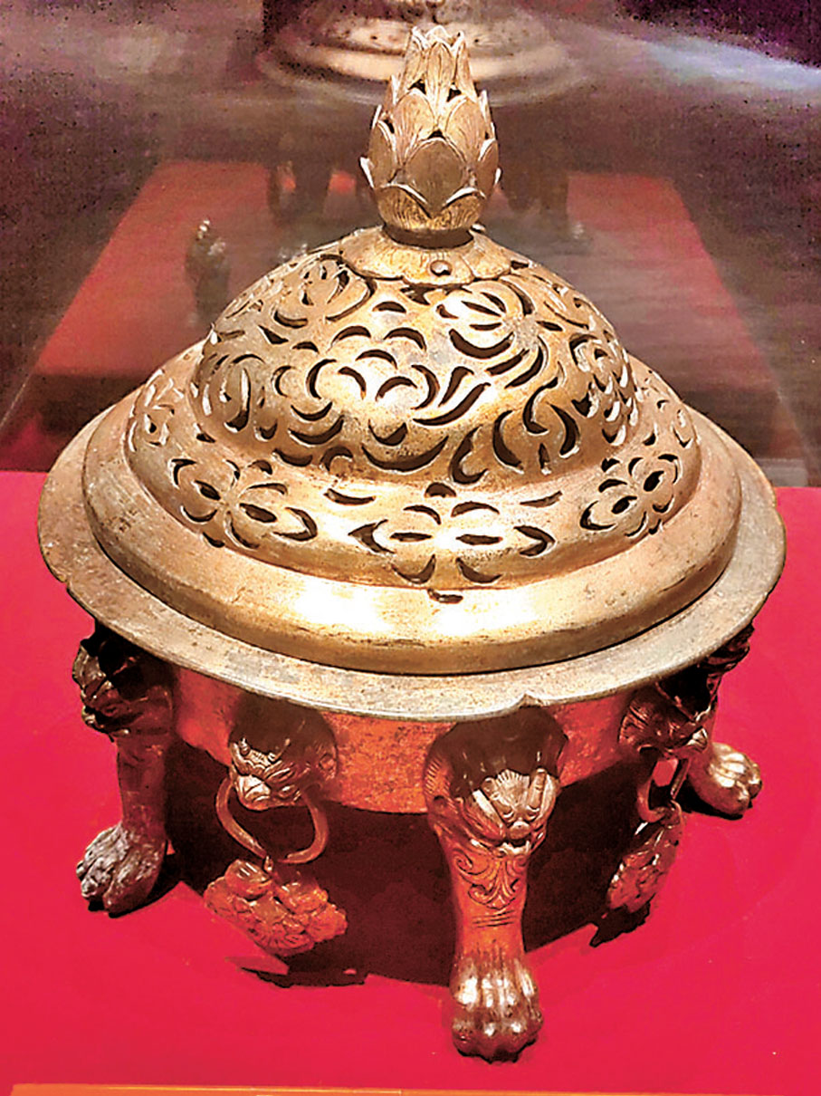 ◆法門寺博物館藏象首金剛銅熏爐