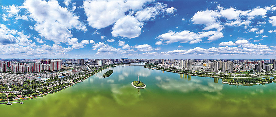 ◆南陽市白河國家城市濕地公園。 宛萱  攝