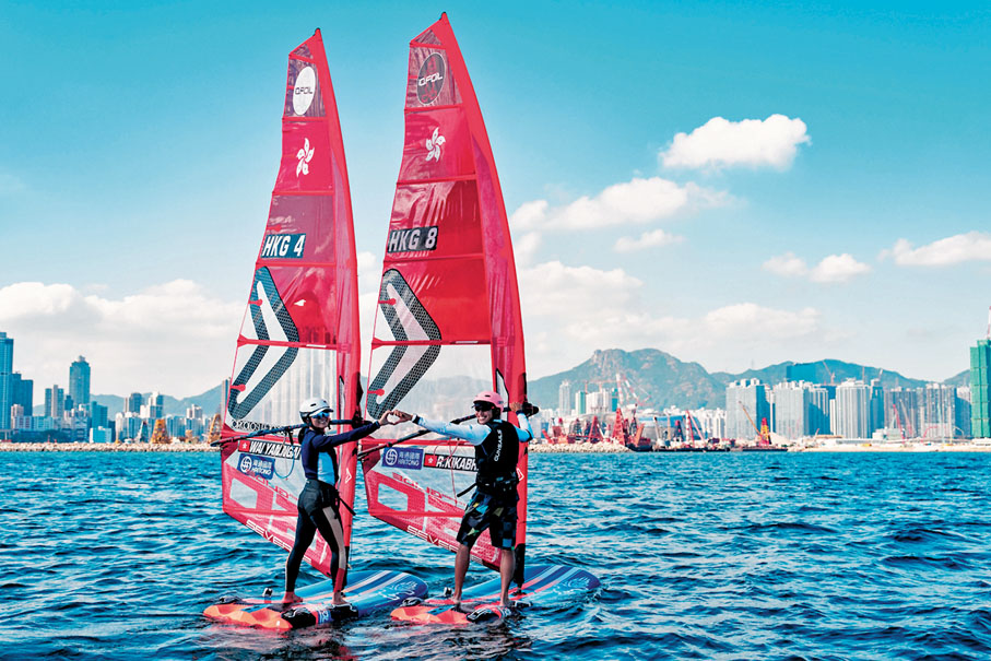 ◆ 何允輝（右）與魏瑋恩分別獲勝。  大會圖片