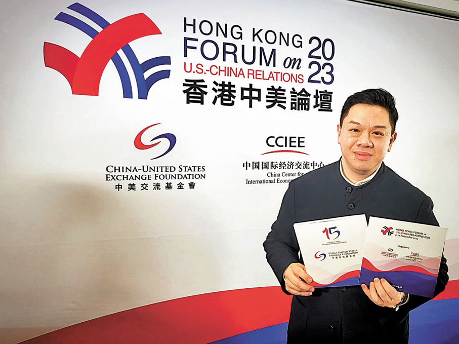 ◆中美交流基金會總裁周建成。香港文匯報記者黃書蘭 攝