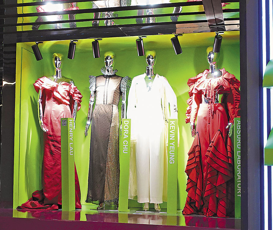 ◆4位香港設計師Henry Lau、Dora Chu、Kevin Yeung、Absurd Laboratory主理的作品盡顯端莊。。