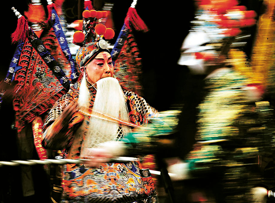 ◆ 戲曲中的黃忠形象。 資料圖片