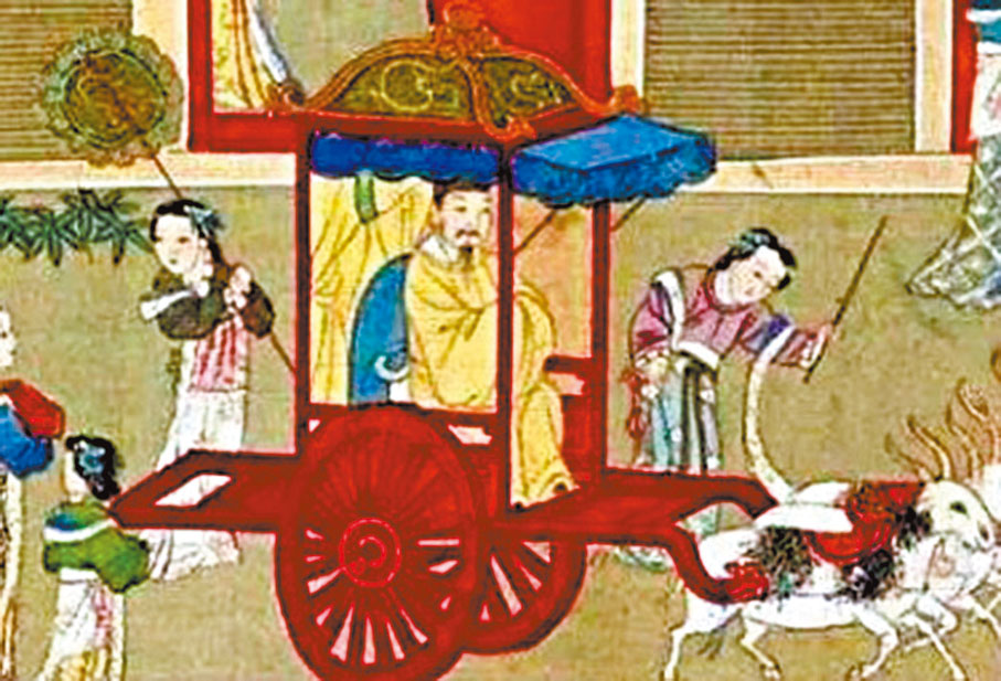 ◆相傳晉武帝司馬炎曾「羊車望幸」。