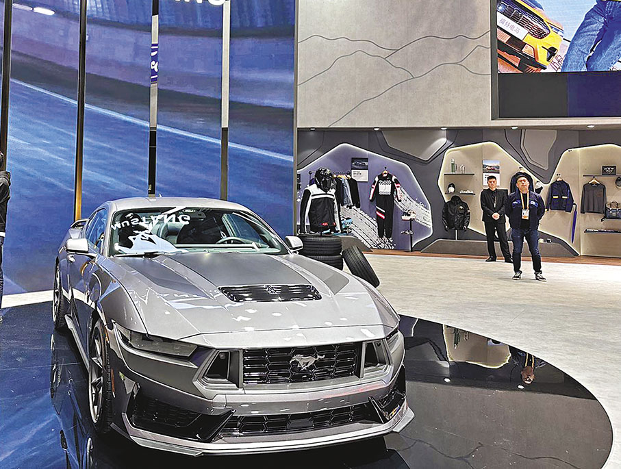 ◆福特帶來電馬，適應中國新能源車市場發展的策略。  香港文匯報記者孔雯瓊 攝